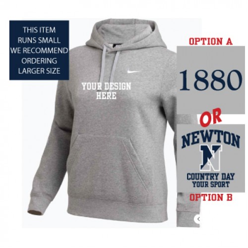 Nike Women's Club Hoodie (D. Grey)